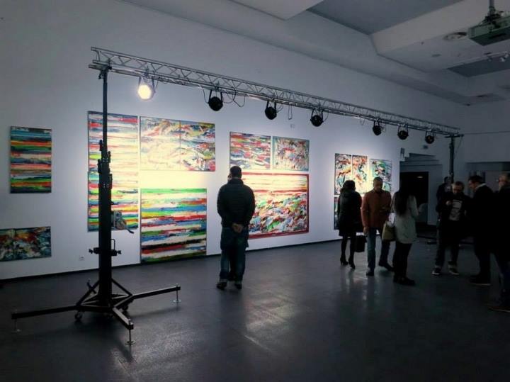 Installation view of a solo exhibition
