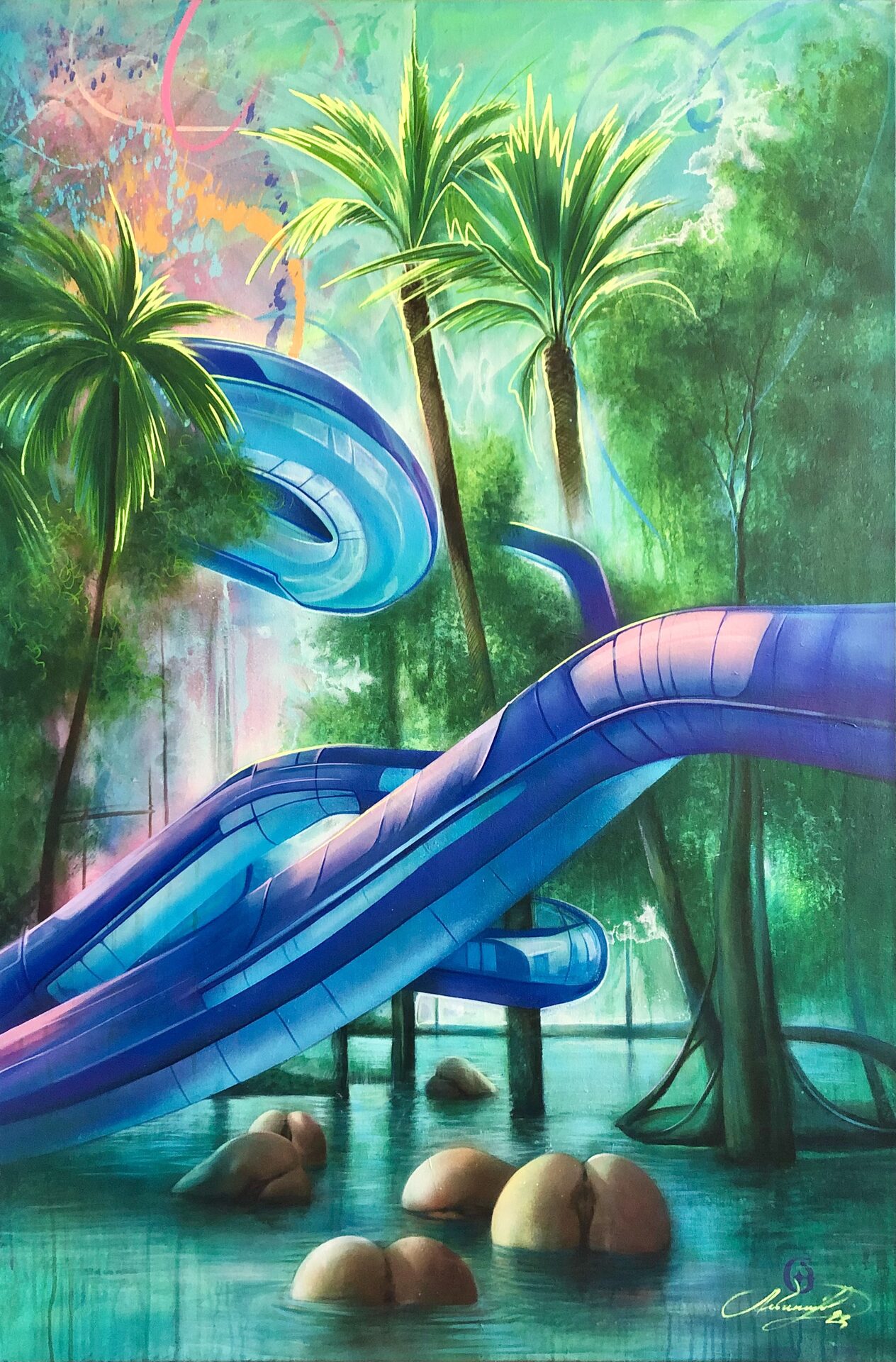 Untitled, i, 2024, Oil on canvas, Evgeniy Lapchenko