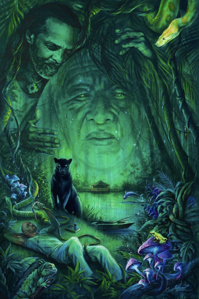 Ayahuasca, the elder, 2024, Oil on canvas, Evgeniy Lapchenko